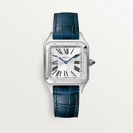 Cartier Santos-Dumont watch, small model, blued-steel